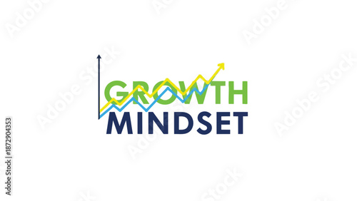 Dynamic illustration of fostering a growth mindset for continuous personal and professional development progress
