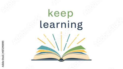 Illuminating the Path to Knowledge: An Open Book Symbolizing Continuous Educational Growth