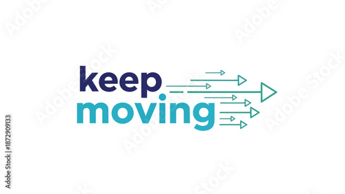 Motivational and Dynamic Visual Representation Emphasizing the Importance of Continuous Progress and Forward Momentum in Personal and Professional