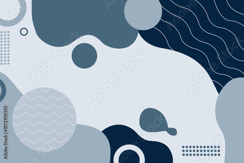 abstract smooth blue curves background
