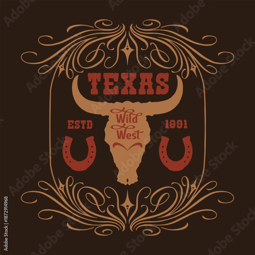 Texas wild west design