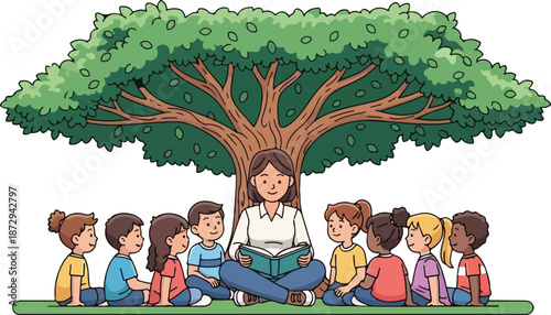 Three hippos are celebrating a birthday party with colorful balloons and confetti