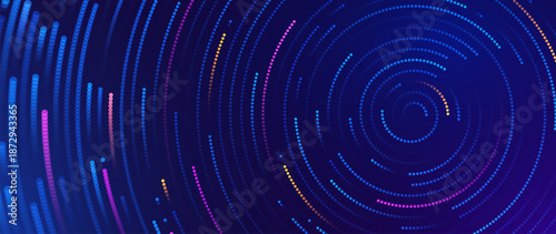 Cyber Big Data Flow Particles Bokeh. Digital Neural Network. Concept of AI Artificial Intelligence Technology Machine Deep Learning. Digital Communication. Science Technology Presentation Vector.