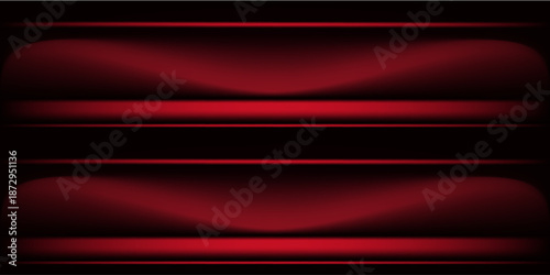 Red studio background. Abstract limbo podium studio room. Dark red gradient wall floor and spotlight scene. Showcase, promotion display.