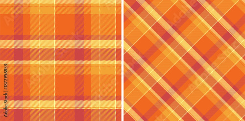 Textile check vector of pattern fabric texture with a tartan seamless background plaid. Set in gold colors. Best flannel shirts fashion.