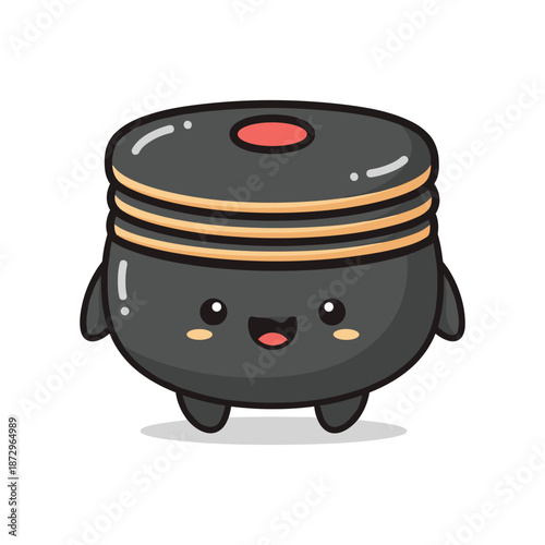 Cartoon Dim Sum Illustration for Food Blogs