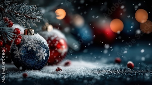 Snow Covered Christmas Tree...