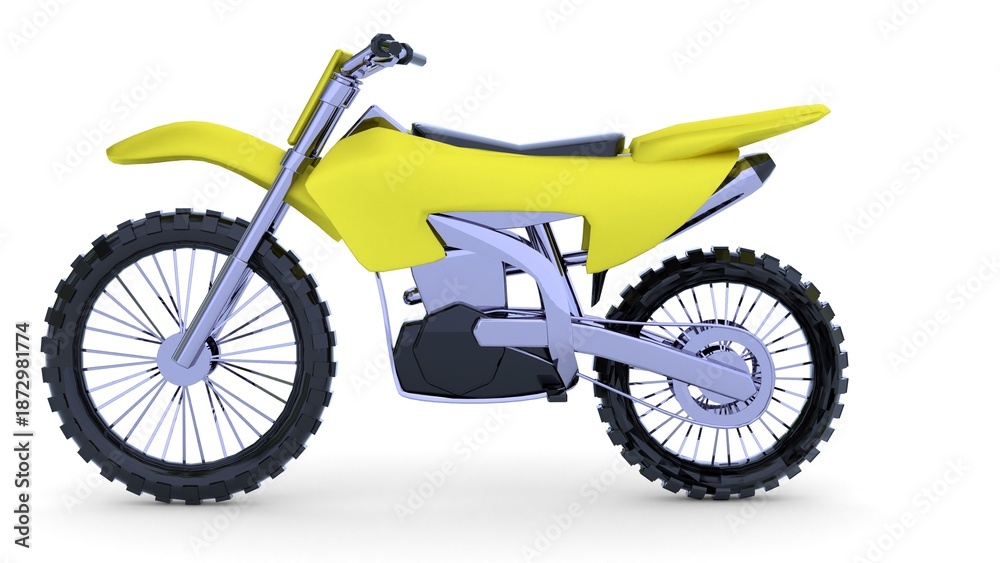Fototapeta premium Dirt Bike with 100CC Petrol Engine