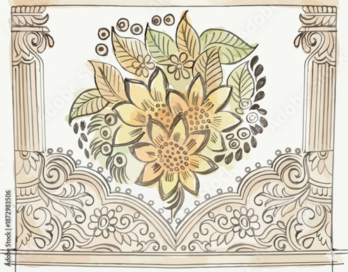 GEOMETRICAL DIZITAL VECTOR AND PRINT DESIGJ