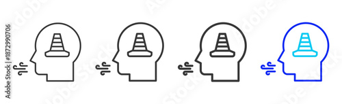 finance system icon set collection creative outline style for electronic data interchange with multiple thickness variations suitable for business system workflow integration