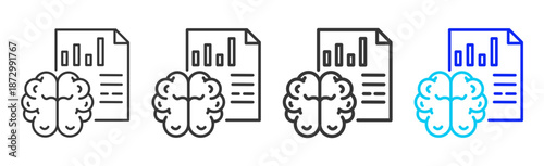 server cycle icon set collection creative outline style for electronic data interchange with multiple thickness variations suitable for business system workflow integration