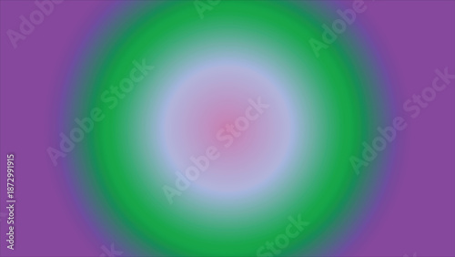 Abstract radial gradient featuring purple green and soft pink hues