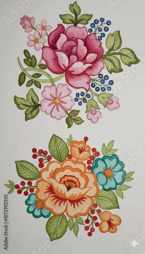 FLORAL DIZITAL VECTOR DESIGNS FOR PRINTING AND CREATING  GARMENTS