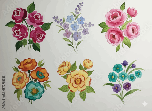 FLORAL DIZITAL VECTOR DESIGNS FOR PRINTING AND CREATING  GARMENTS