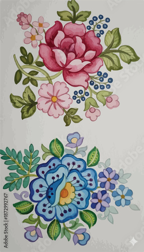 FLORAL DIZITAL VECTOR DESIGNS FOR PRINTING AND CREATING  GARMENTS