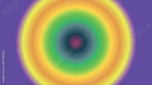 A vibrant colorful abstract gradient circle with a blurred central point