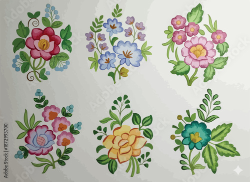 FLORAL DIZITAL VECTOR DESIGNS FOR PRINTING AND CREATING  GARMENTS