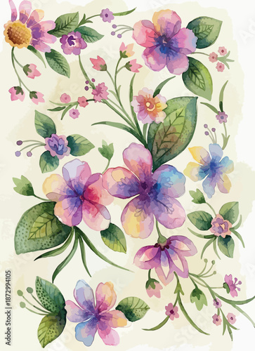 FLORAL DIZITAL VECTOR DESIGNS FOR PRINTING AND CREATING  GARMENTS
