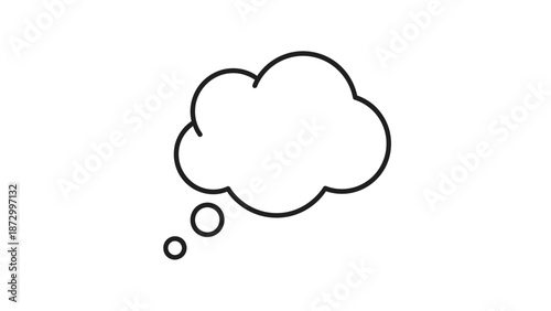Thought bubble icon.