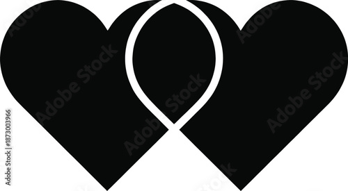 “Black Anatomical Human Heart Vector Set – Medical, Love, Cardiology and Tattoo Style Illustration”