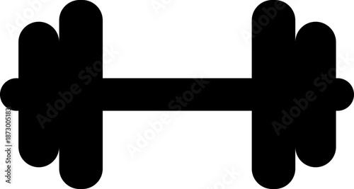dumbbell gym icon of fitness weight training symbol of flat vector illustrations, add barbell, workout, exercise, strength equipment, black icon