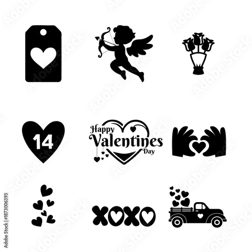 Valentine's Day Love and Romance Icon Collection