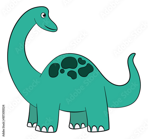 Brachiosaurus isolated on white background