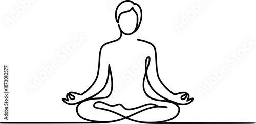 Person in meditation pose