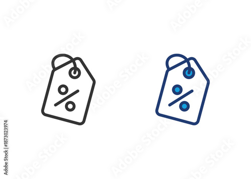 Promotional Code Icon Set Multiple Style Collection