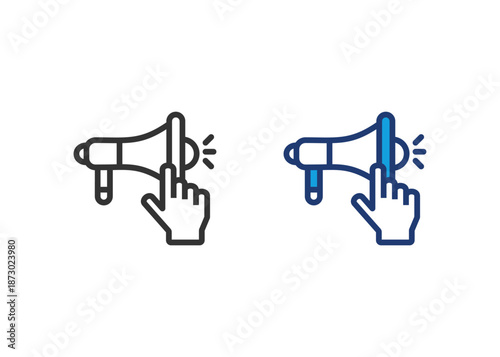 Call To Action Icon Set Multiple Style Collection