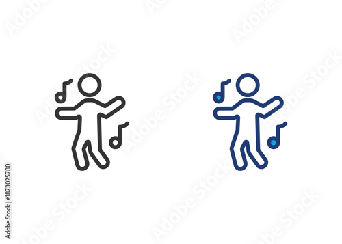 Dance Icon Set Multiple Style Collection
