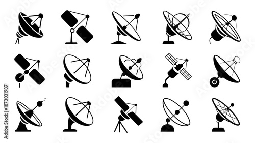 satellite dish and antenna icons