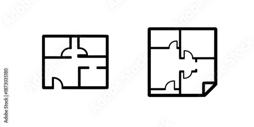 floorplan icon , architect icon vector
