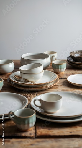 Wallpaper Mural plates and cutlery Torontodigital.ca