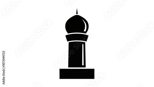 Chess Piece King Icon Isolated on White Background