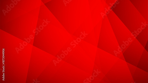 Abstract red geometric background with layered polygon shapes and subtle transparency