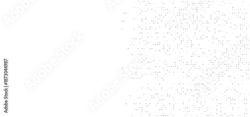 Digital technology background. Digital data dots gray pattern pixel background