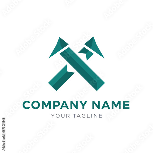 Green Logo Design with Arrows and Text. Free Download Green Logo Design with Arrows and Text. - GFXLoad