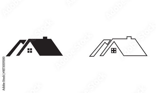 House  roof icon. Home top vector . isolated on white background. 