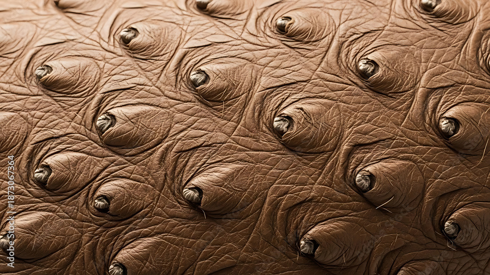 Obraz premium Brown Leather Texture with Quilted Pattern.