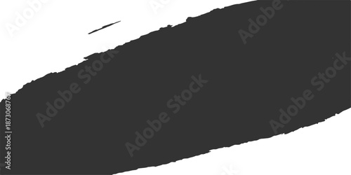 Black hole brush silhouette on torn grunge paper background