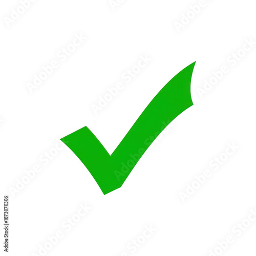 Free Download Large green check mark symbol for success, approval, and task completion, isolated subject with PNG alpha channel. - GFXLoad