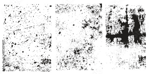 Wallpaper Mural Abstract design with set of grunge textures .Dust Overlay Distress Grain ,Simply Place illustration .Rust effect. Distressed overlay texture of cracked. black crack design in background Torontodigital.ca