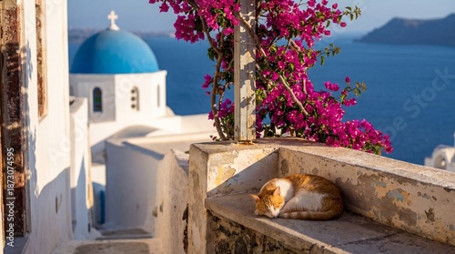 A serene Mediterranean scen...