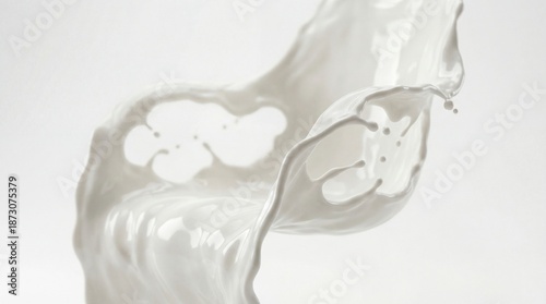 A dynamic and fluid splash ...