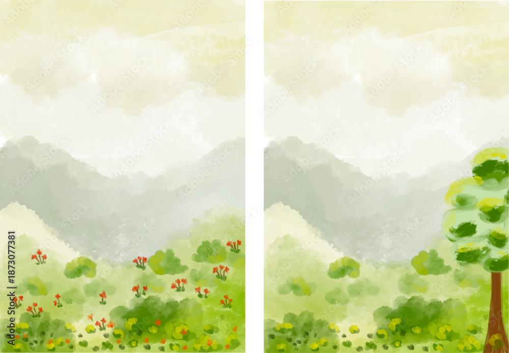 Fototapeta premium summer landscape background