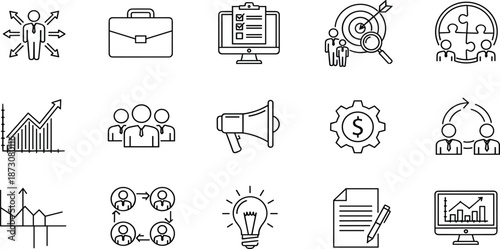 Vector illustration of diverse human silhouettes—symbols for posture, movement, social grouping, fashion style, gesture reference, and character design modeling