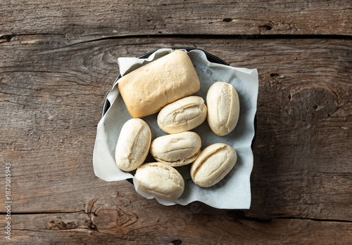 Wallpaper Mural frozen dough bread on plate Torontodigital.ca