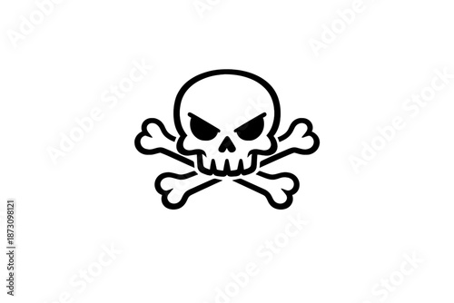Danger and warning icons set. Featuring skull, toxic, biohazard, flame, caution, alert, hazard, explosion, safety, poison and more.