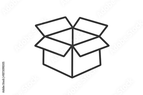 Box and packaging icon set. Containing container, shipment, delivery, parcel, packing, cardboard, wrapping, freight and more.